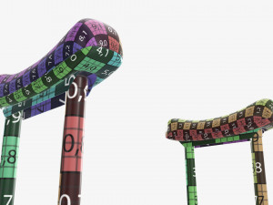 Lightweight underarm crutches Modelo 3D