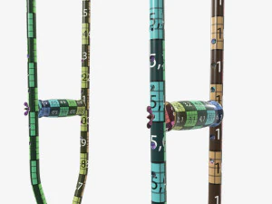 Muletas ligeras para las axilas Modelo 3D