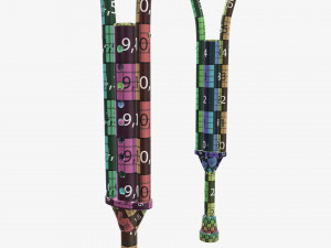 Lightweight underarm crutches Modelo 3D