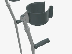 Lightweight walking forearm crutches 3D Model