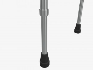 Lightweight walking forearm crutches Model 3D