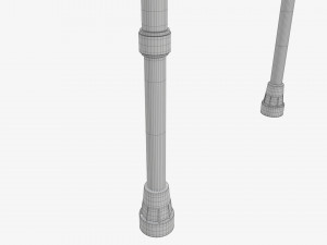 Lightweight walking forearm crutches Model 3D