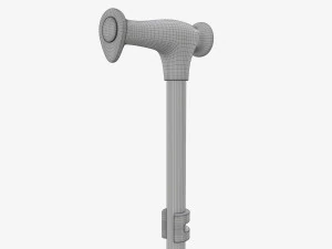 Lightweight walking stick 3D Model