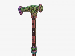 Lightweight walking stick 3D Model