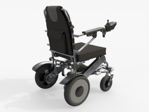 Lite folding powered wheelchair Modello 3D