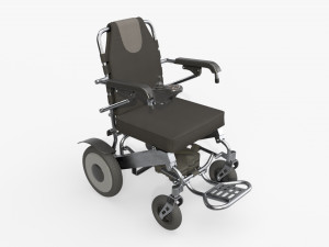 Lite folding powered wheelchair Modello 3D