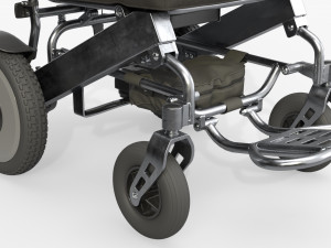 Lite folding powered wheelchair Modello 3D