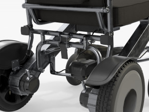Lite folding powered wheelchair Modello 3D