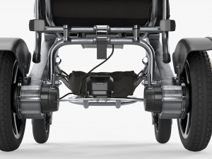 Lite folding powered wheelchair Modello 3D