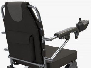Lite folding powered wheelchair Modello 3D