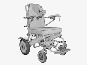 Carrozzina elettrica pieghevole Lite Modello 3D