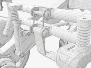 Carrozzina elettrica pieghevole Lite Modello 3D
