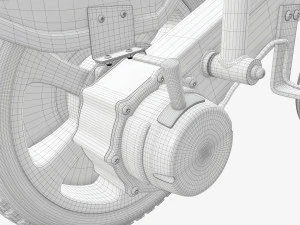 Carrozzina elettrica pieghevole Lite Modello 3D