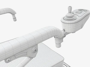 Carrozzina elettrica pieghevole Lite Modello 3D