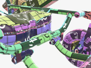 Carrozzina elettrica pieghevole Lite Modello 3D