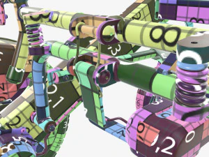 Carrozzina elettrica pieghevole Lite Modello 3D