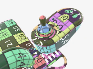 Carrozzina elettrica pieghevole Lite Modello 3D