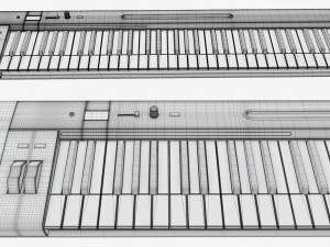 Master 61 key midi keyboard Model 3D