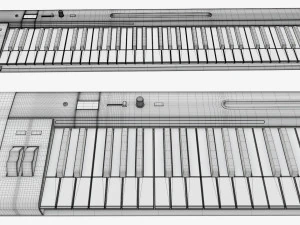 Master 61 key midi keyboard 3D Model