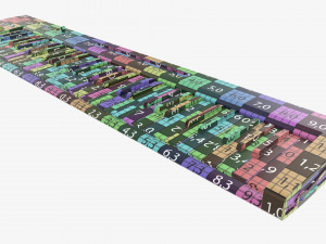 Master 61 key midi keyboard Model 3D