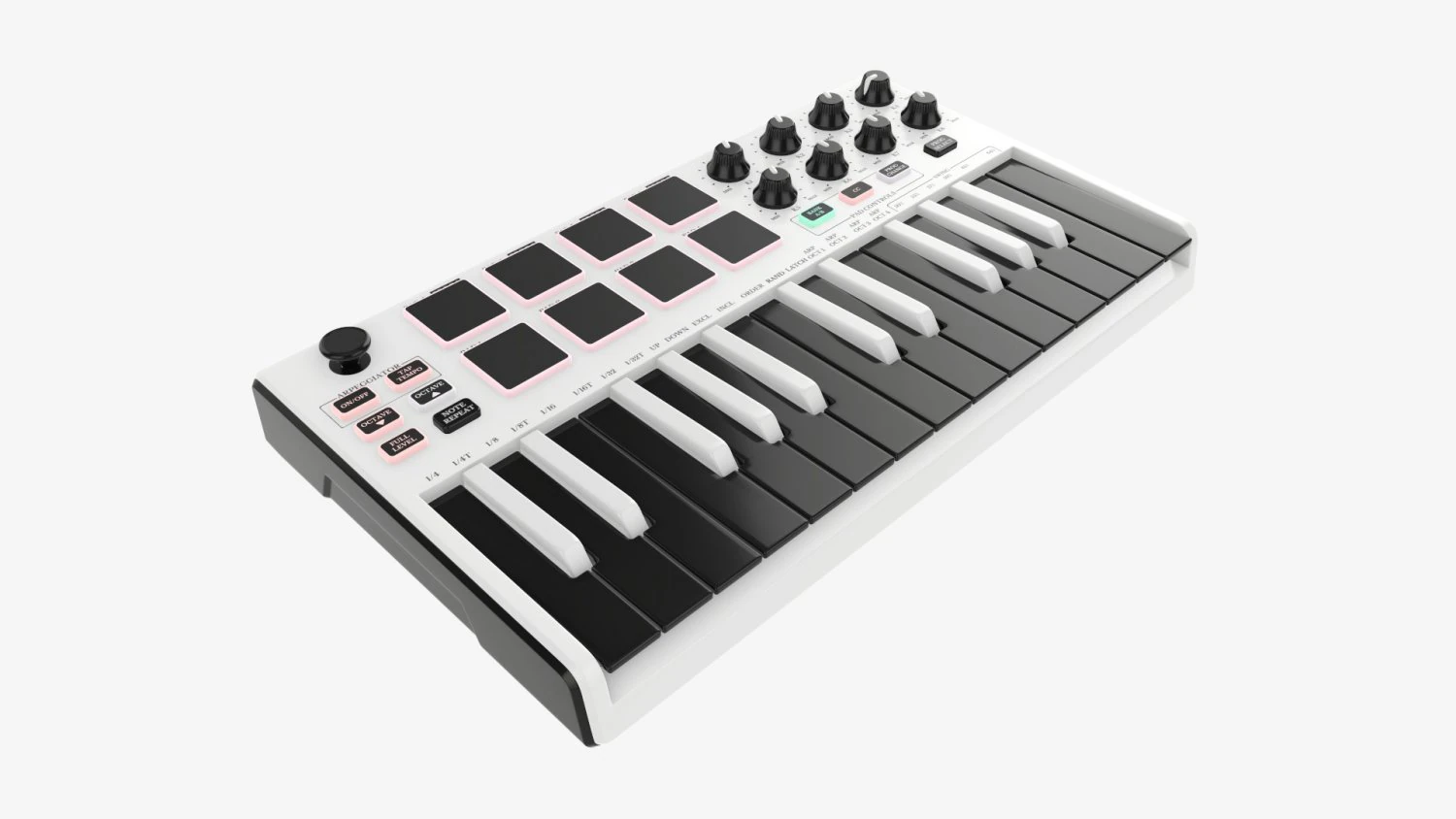 Mini keyboard controller 25 key 3D Model .c4d .max .obj .3ds .fbx .stl .blend 