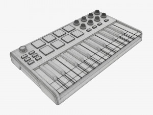 Mini keyboard controller 25 key Model 3D