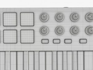 Mini keyboard controller 25 key Model 3D