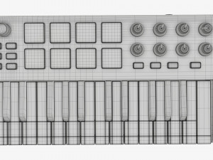 Mini keyboard controller 25 key Model 3D