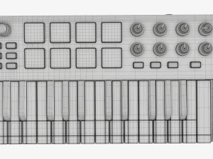 Mini keyboard controller 25 key 3D Model
