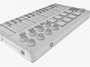Mini keyboard controller 25 key Model 3D