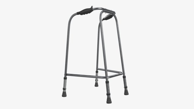 Narrow lightweight walking frame 3D Model .c4d .max .obj .3ds .fbx .lwo .lw .lws