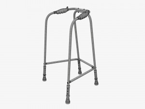 Narrow lightweight walking frame Model 3D