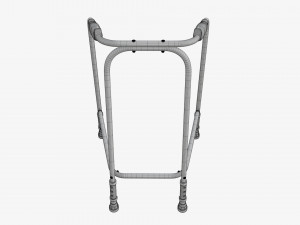 Narrow lightweight walking frame Model 3D