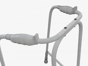 Narrow lightweight walking frame Model 3D