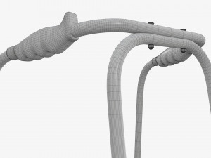 Narrow lightweight walking frame Model 3D