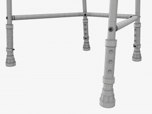 Narrow lightweight walking frame Model 3D