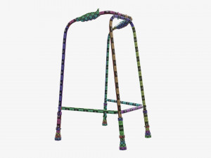 Narrow lightweight walking frame Model 3D