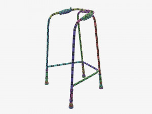 Narrow lightweight walking frame Model 3D