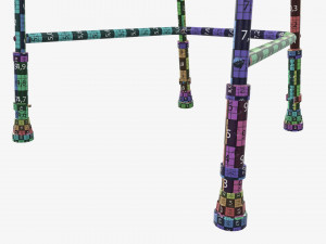 Narrow lightweight walking frame Model 3D