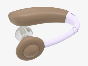 Amplificador auditivo pessoal Modelo 3D