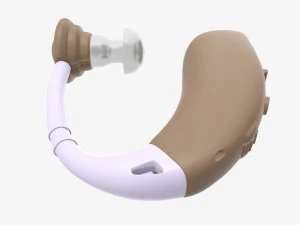 Amplificador auditivo pessoal Modelo 3D