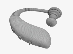 Amplificador auditivo pessoal Modelo 3D