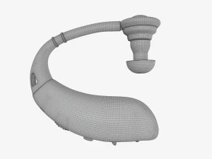Amplificador auditivo pessoal Modelo 3D