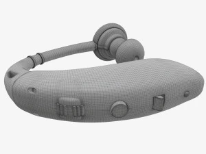 Amplificador auditivo pessoal Modelo 3D