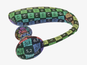 Amplificador auditivo pessoal Modelo 3D