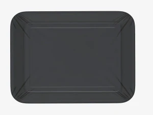 Maqueta de bandeja de caja de contenedor de comida de pl&aacute;stico con papel de aluminio 01 Modelo 3D