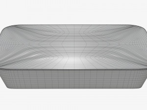 Plastic food container box tray with foil mockup 01 Modelo 3D