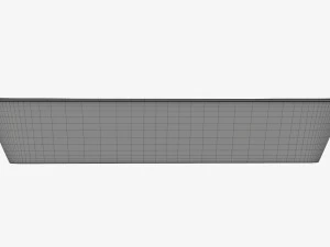 Maqueta de bandeja de caja de contenedor de comida de pl&aacute;stico con papel de aluminio 01 Modelo 3D