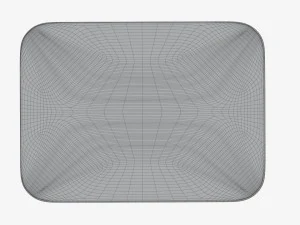 Maqueta de bandeja de caja de contenedor de comida de pl&aacute;stico con papel de aluminio 01 Modelo 3D