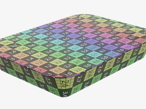 Maqueta de bandeja de caja de contenedor de comida de pl&aacute;stico con papel de aluminio 01 Modelo 3D